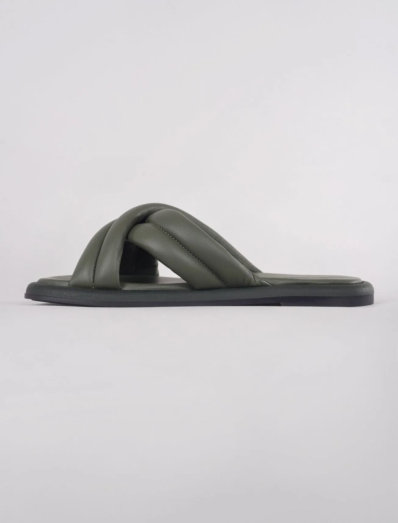 Lotta Cross Mule Sandal, Algae