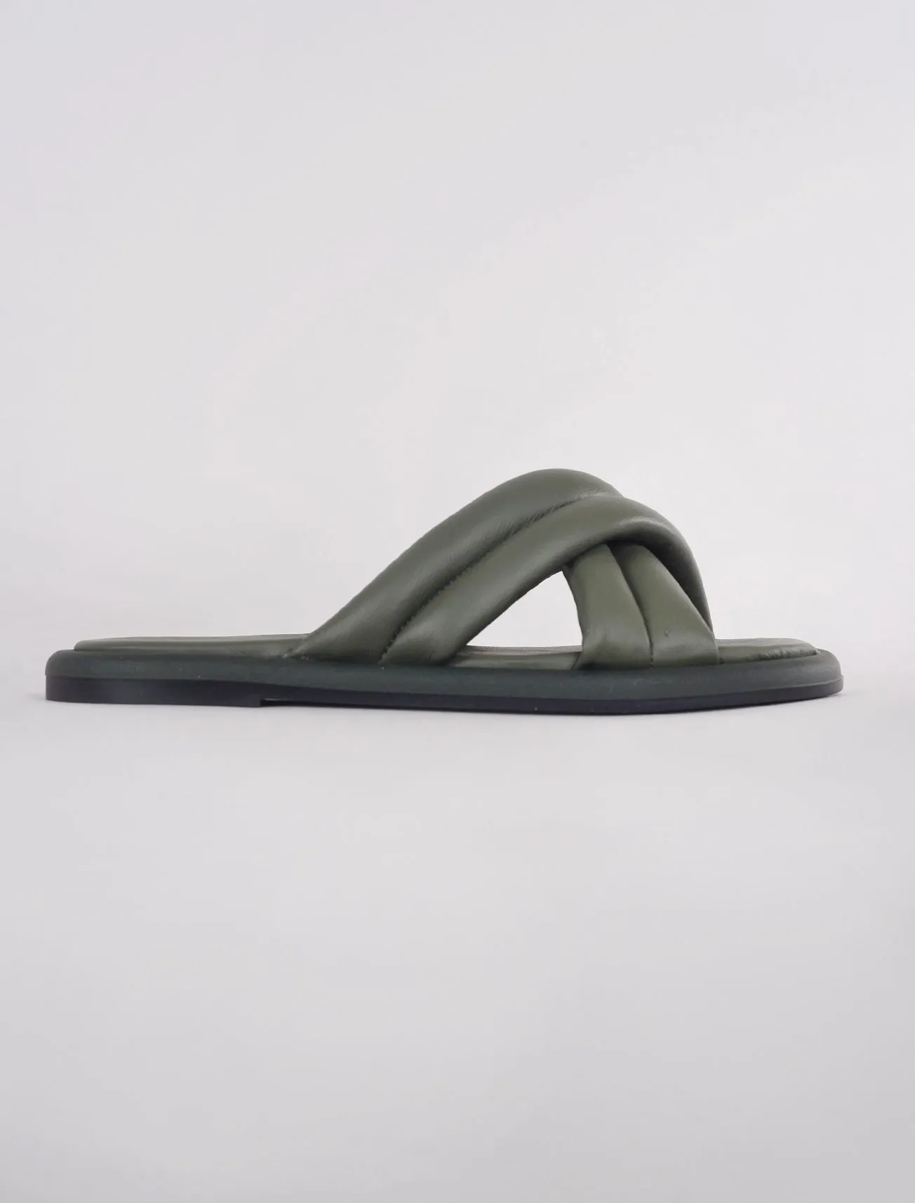 Lotta Cross Mule Sandal, Algae