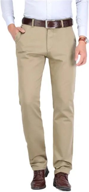 Man Formal Business Straight Trousers, Male Spring Autumn Khaki Casual Pants