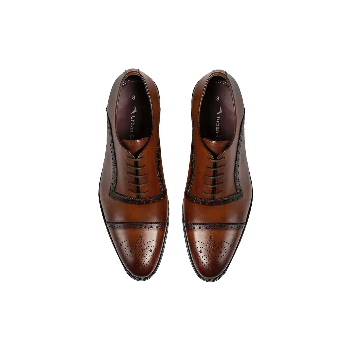 Men Leather Brogue Oxfords ǀ RICARDO 6749