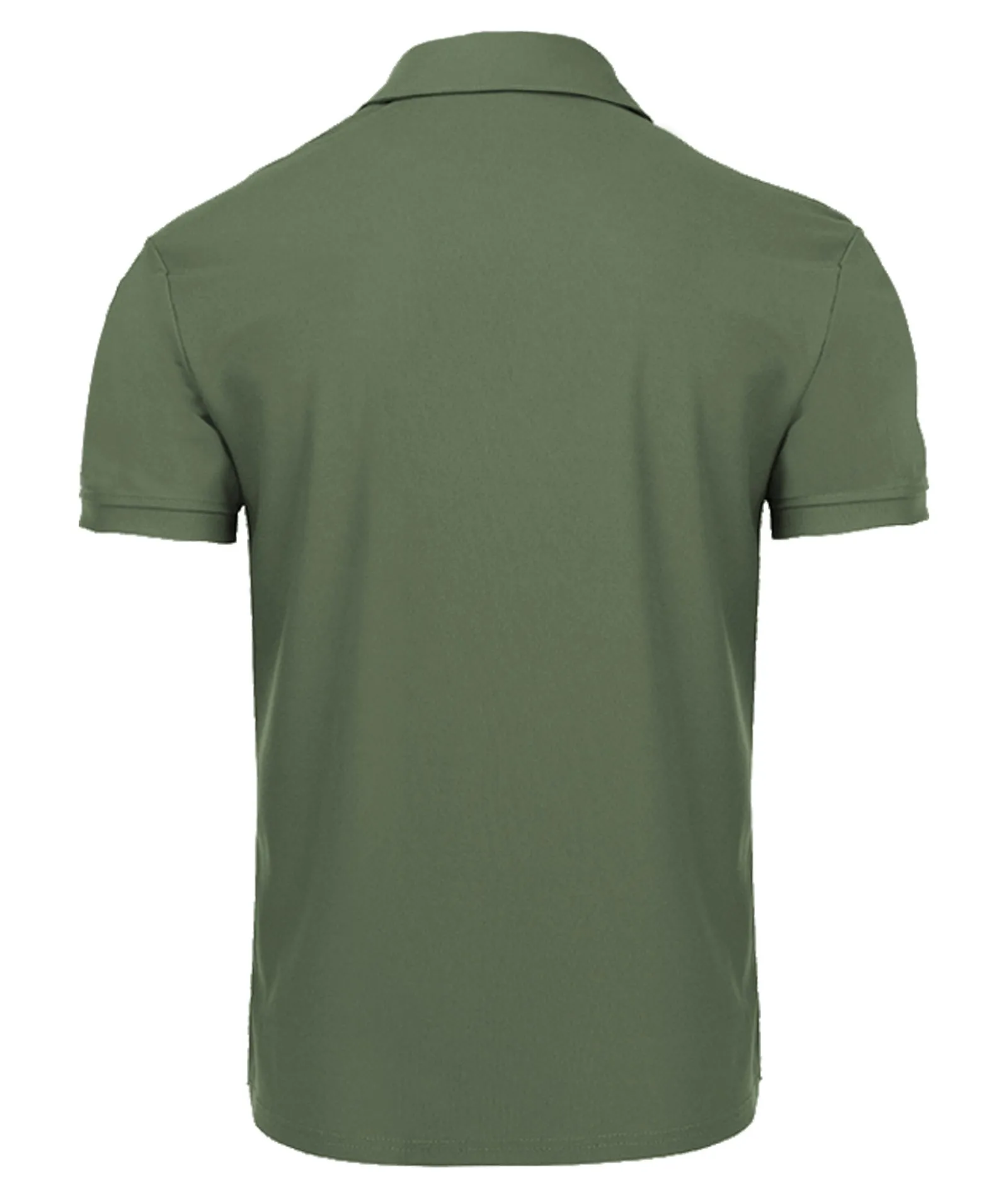Men's Button Up Solid Color Dri Fit Golf Polo Shirt-ZPK011132