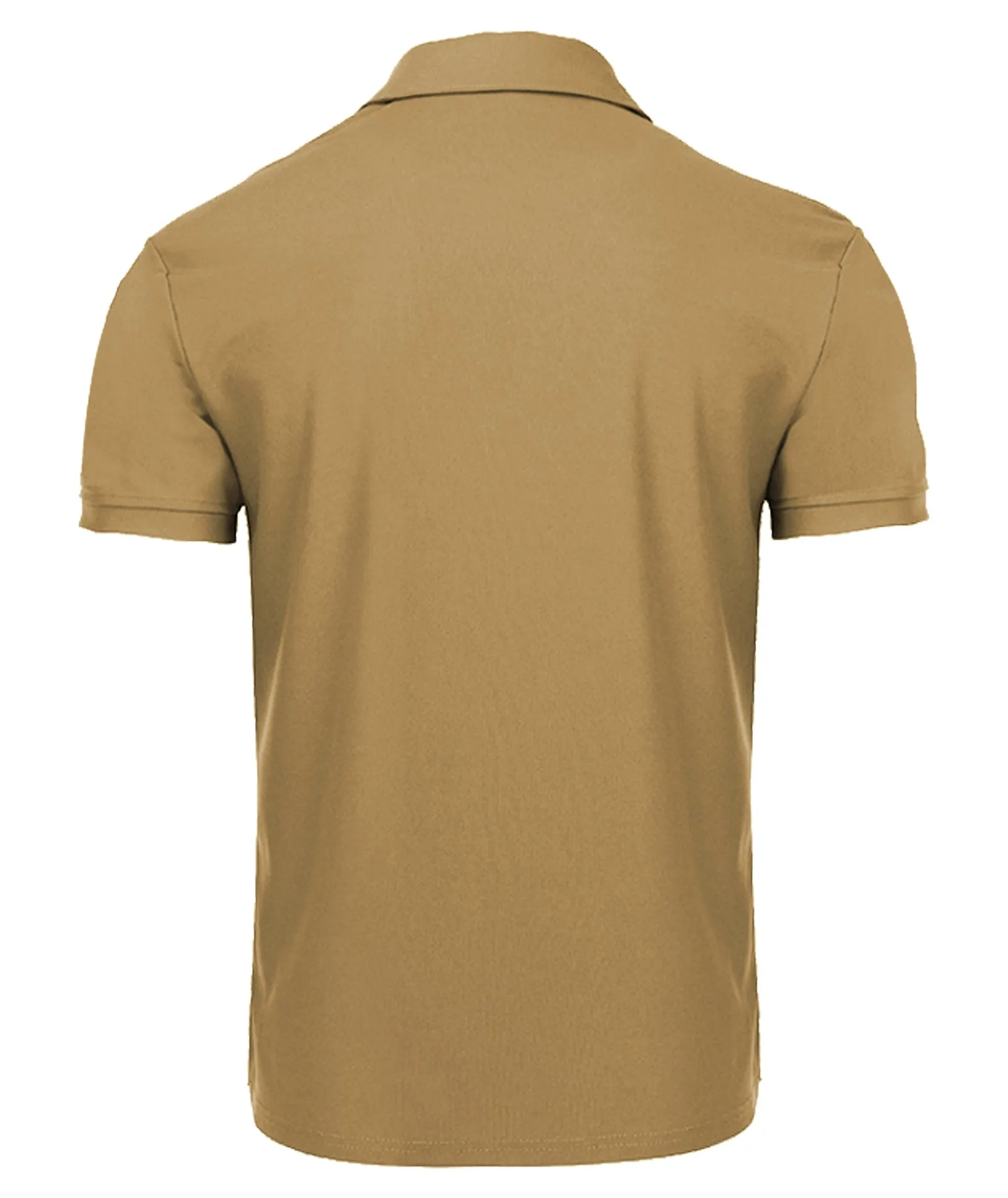 Men's Button Up Solid Color Dri Fit Golf Polo Shirt-ZPK011132