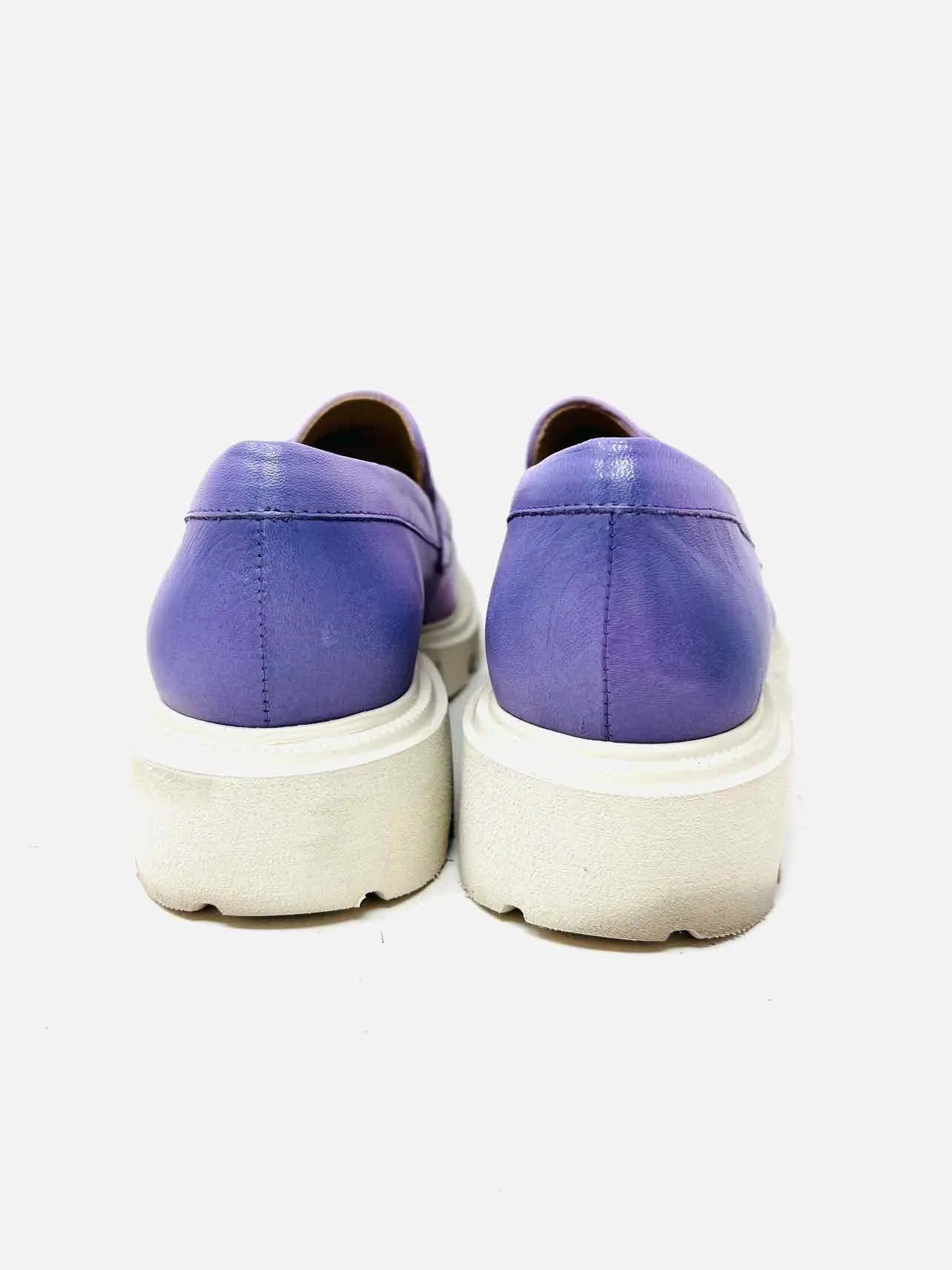 Miz Mooz Size 7.5 Lavender Platform Leather Shoes Loafers