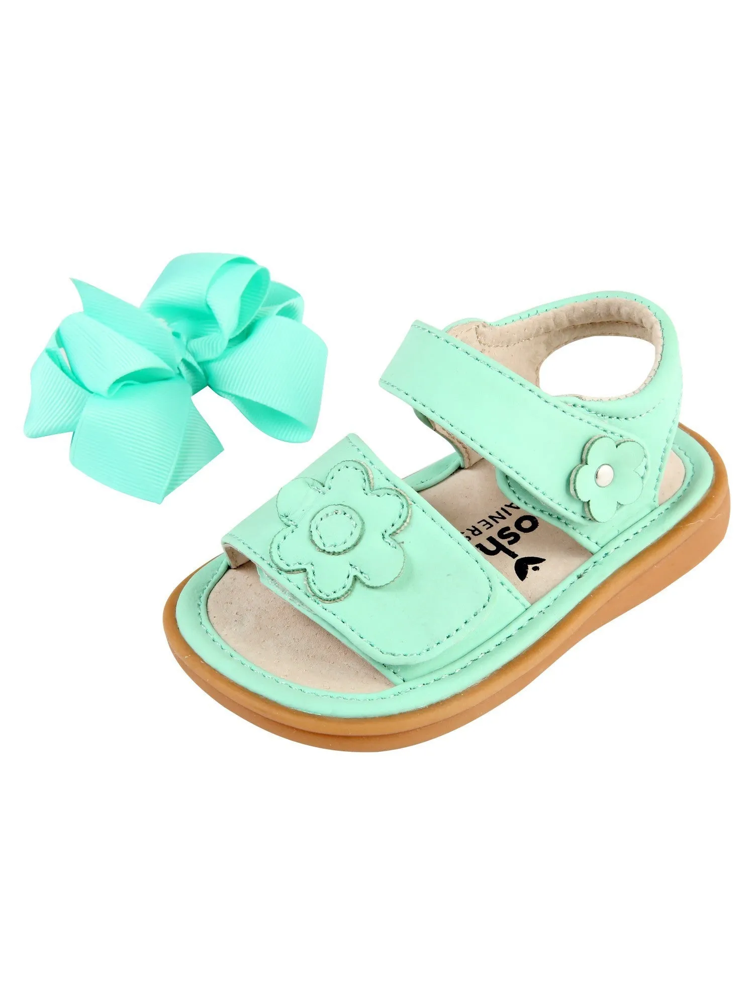 Mooshu Trainers Girls Squeaky Cute Bow Mary Jane Shoes Baby 4 - Toddler 9