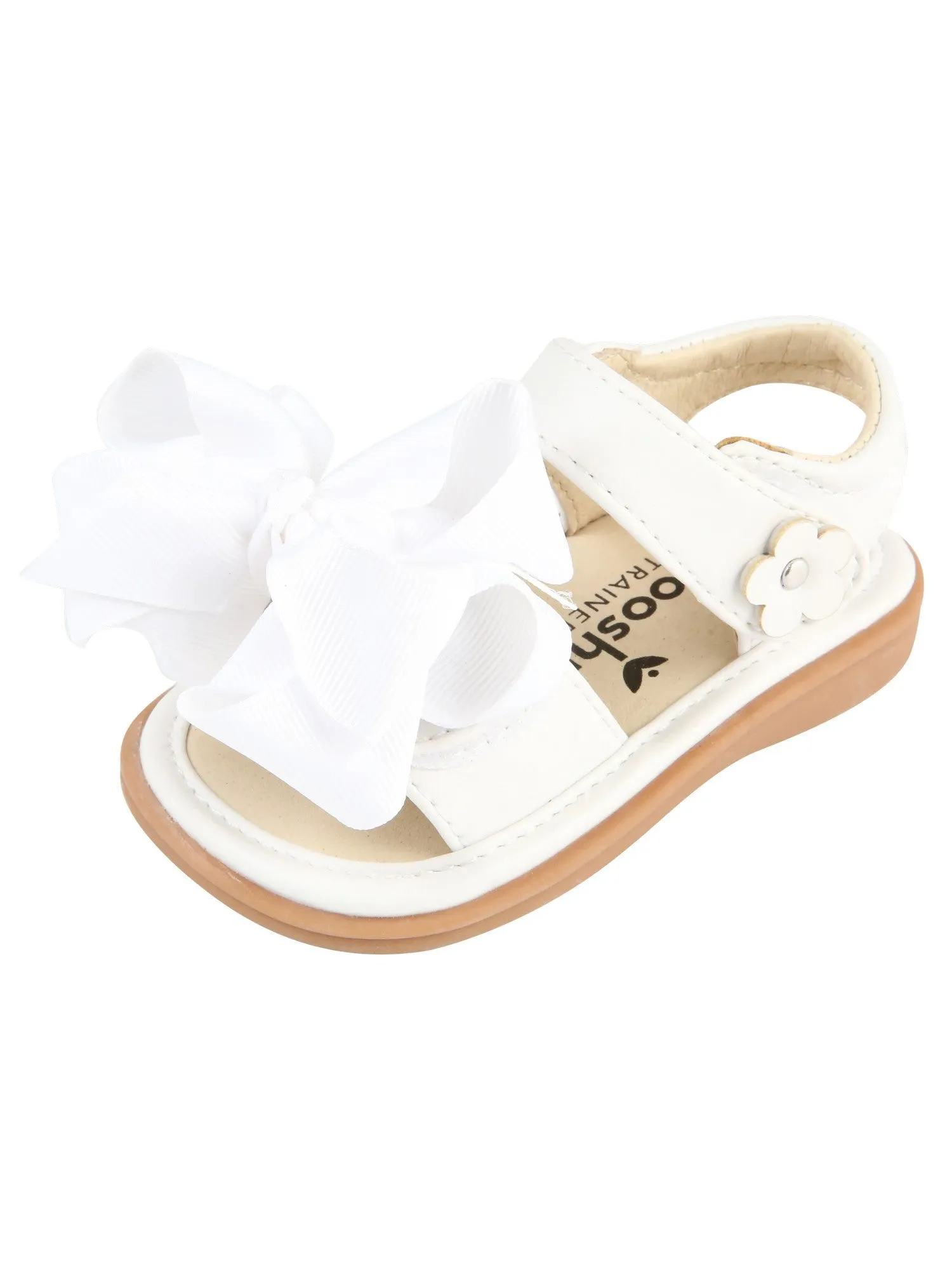 Mooshu Trainers Girls Squeaky Cute Bow Mary Jane Shoes Baby 4 - Toddler 9