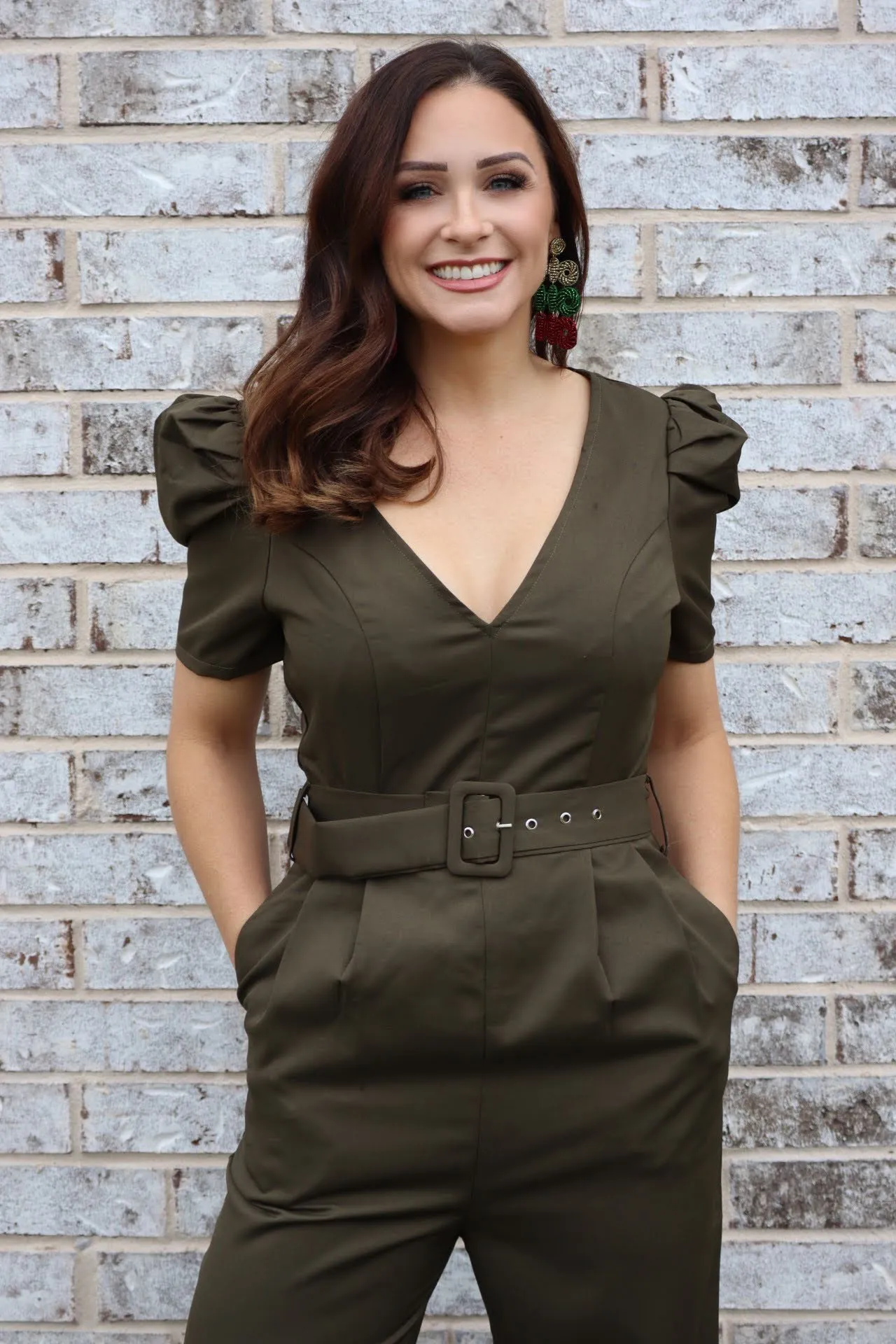OLIVIAS OUTSTANDING JUMPSUIT - OLIVE