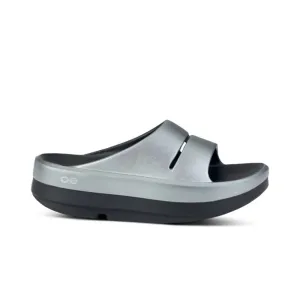 OOFOS Women's OOmega OOahh Stacked Slide - Basalt