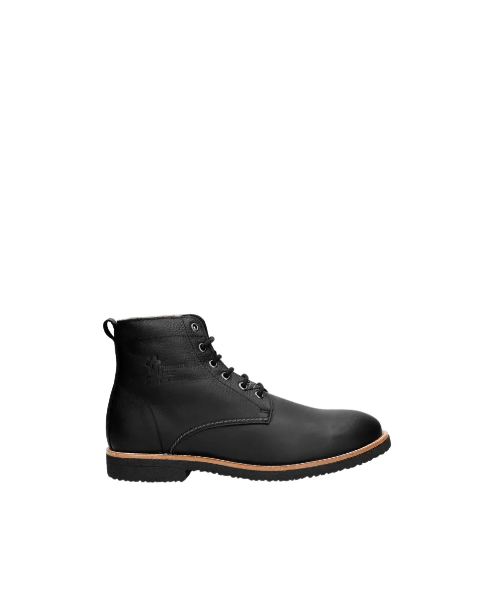 PANAMA JACK IGLO C3 LEATHER ANKLE BOOTS WITH SHEEPSKIN LINING