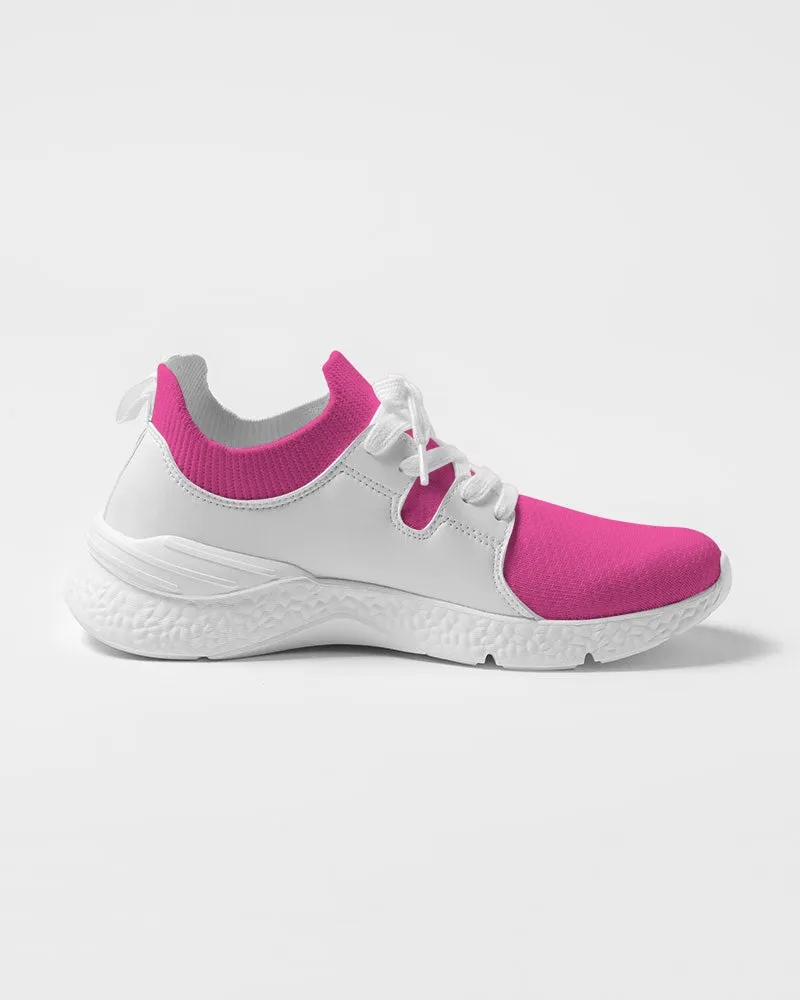 Pink and White Men's Two-Tone Sneaker (Barbie Pink )