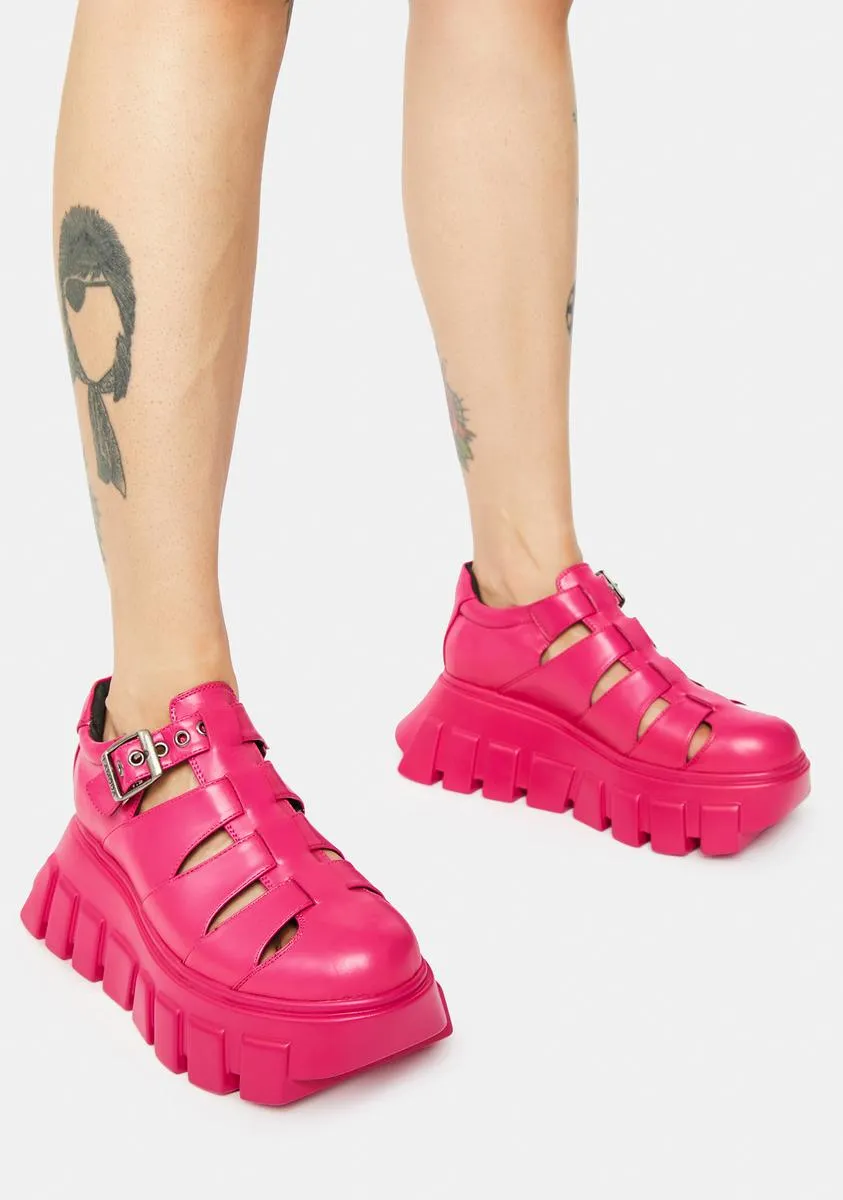 Pink Savour Chunky Sneakers