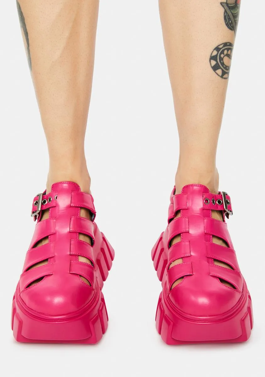 Pink Savour Chunky Sneakers