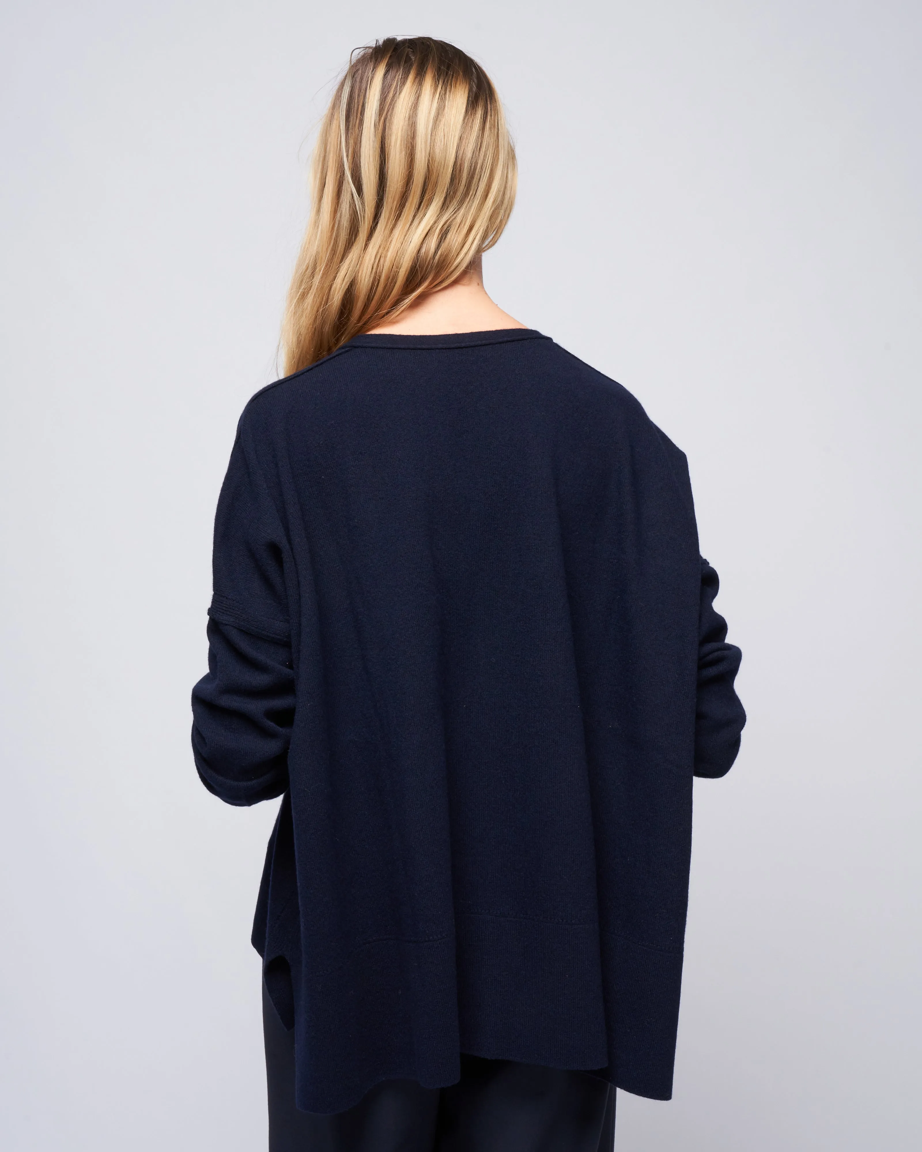 pointelle cardigan - pirate