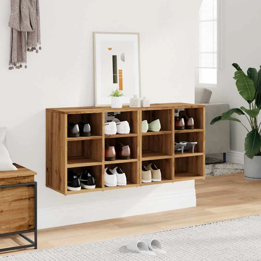 Shoe Cabinets 2 pcs Artisan Oak 52x30x50 cm
