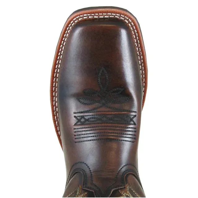 Smoky Mountain Men's CHOCOLATE Leather Landry Cowboy Boots