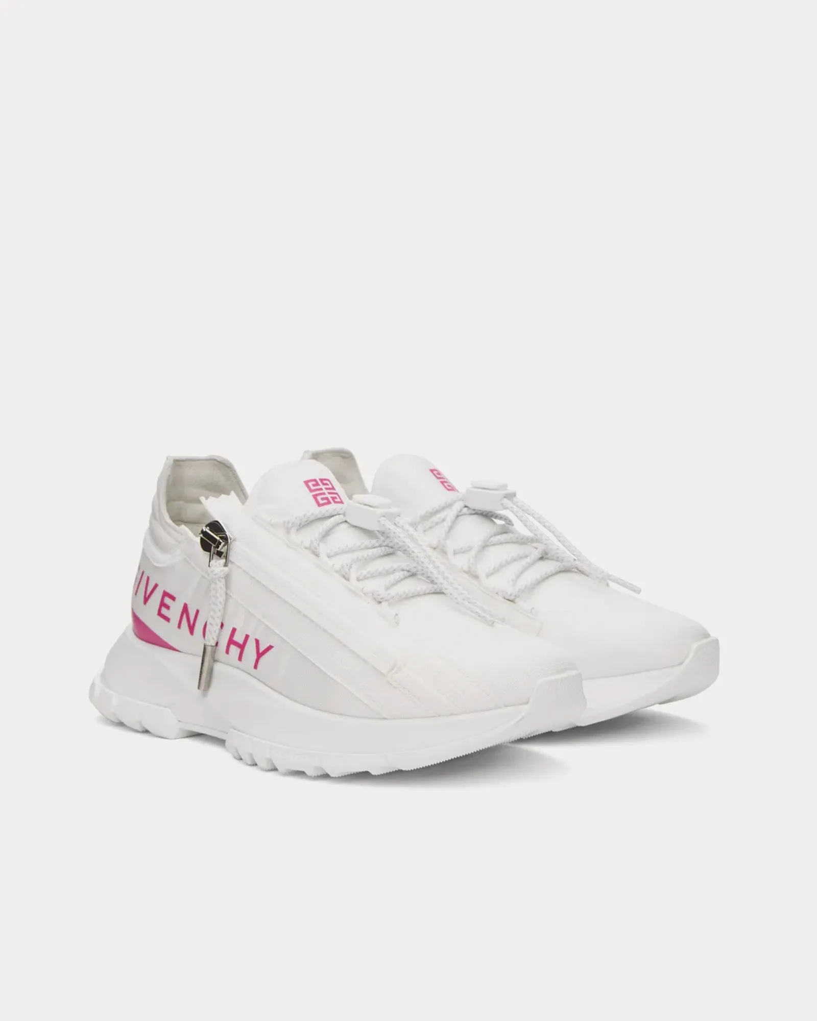 Spectre Runner Leather With Zip White / Pink Low Top Sneakers