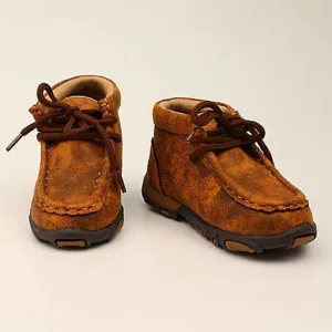 Toddler Brown Distressed 'GENTRY' CASUAL SHOES Chukka style