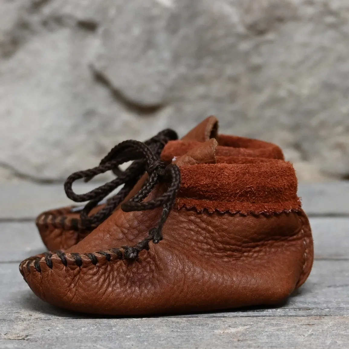 Wapsi "Cinnamon" in Rust Colored Leather and Dark Stitch