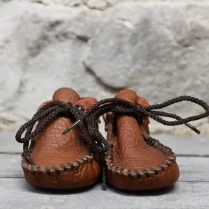 Wapsi "Cinnamon" in Rust Colored Leather and Dark Stitch