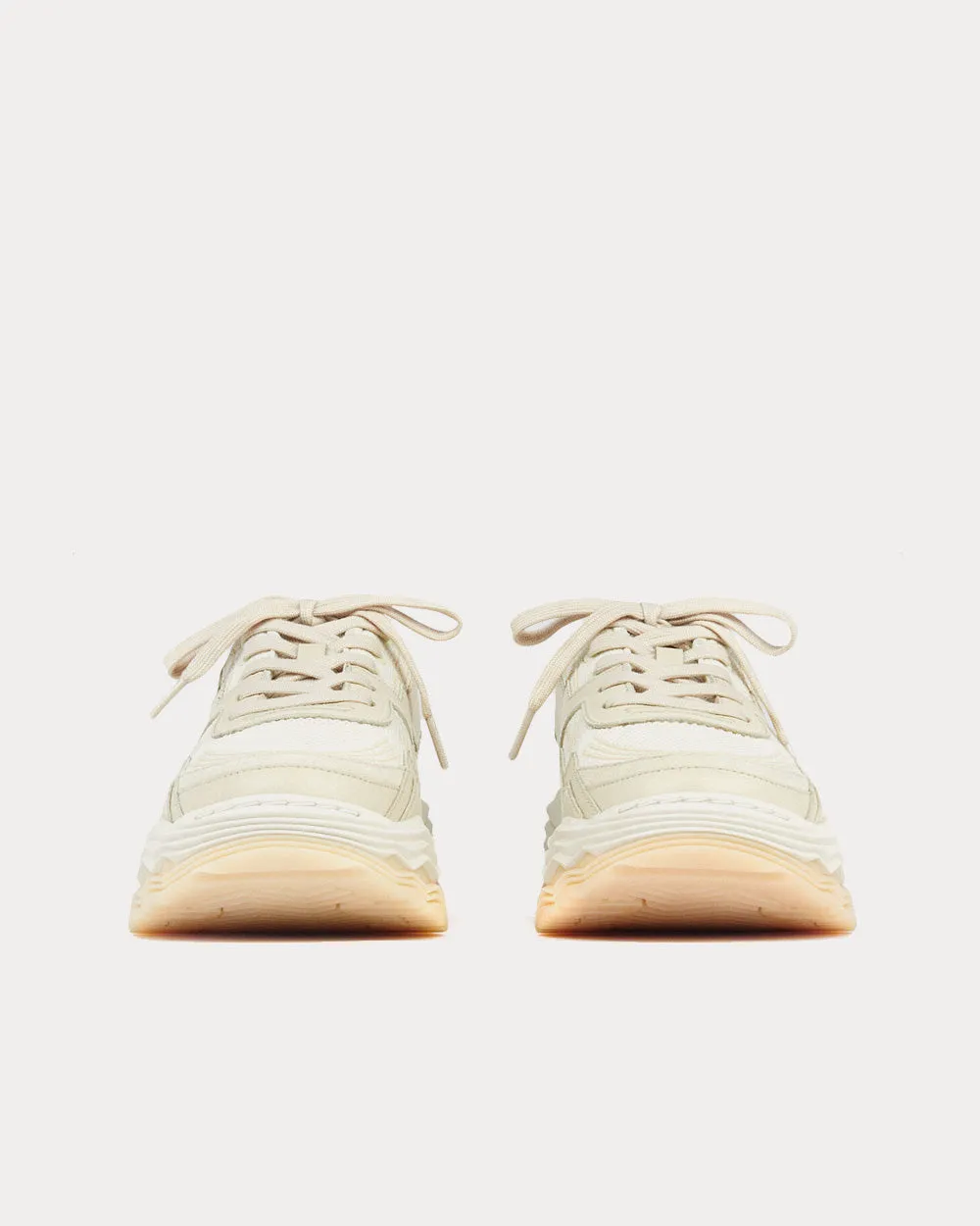 Wave Chunky Beige Low Top Sneakers