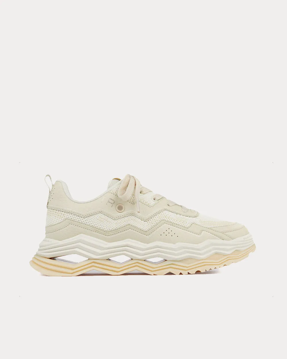 Wave Chunky Beige Low Top Sneakers