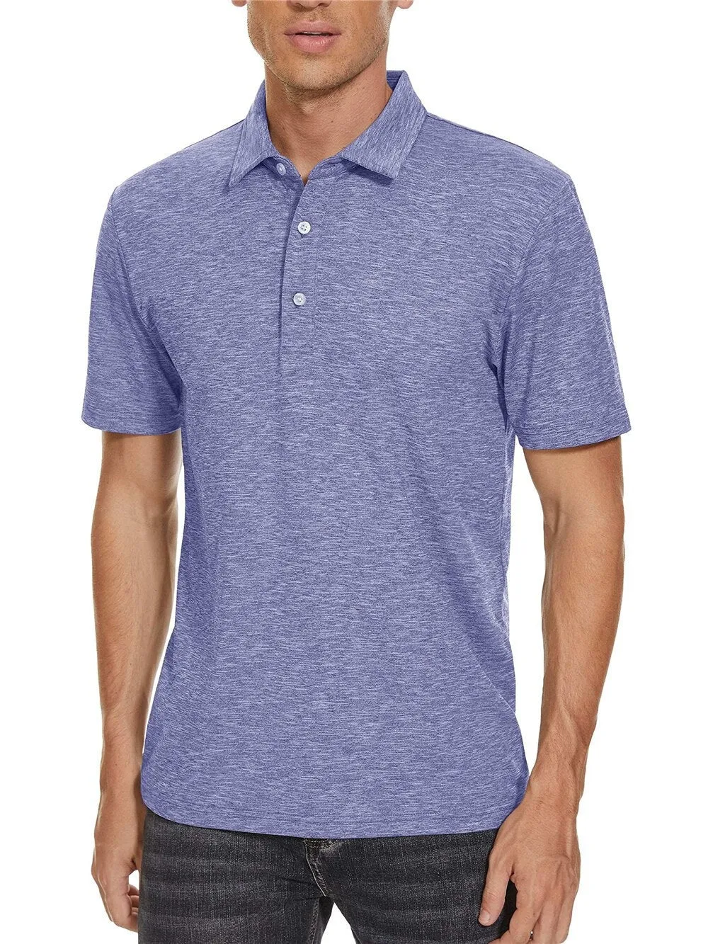 West Louis 3 Button Down Golf Polo Shirt