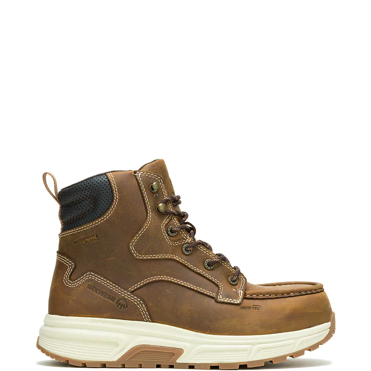 Wolverine Men's Ride Performance Wedge 6" CarbonMax® Work Boot - Cashew