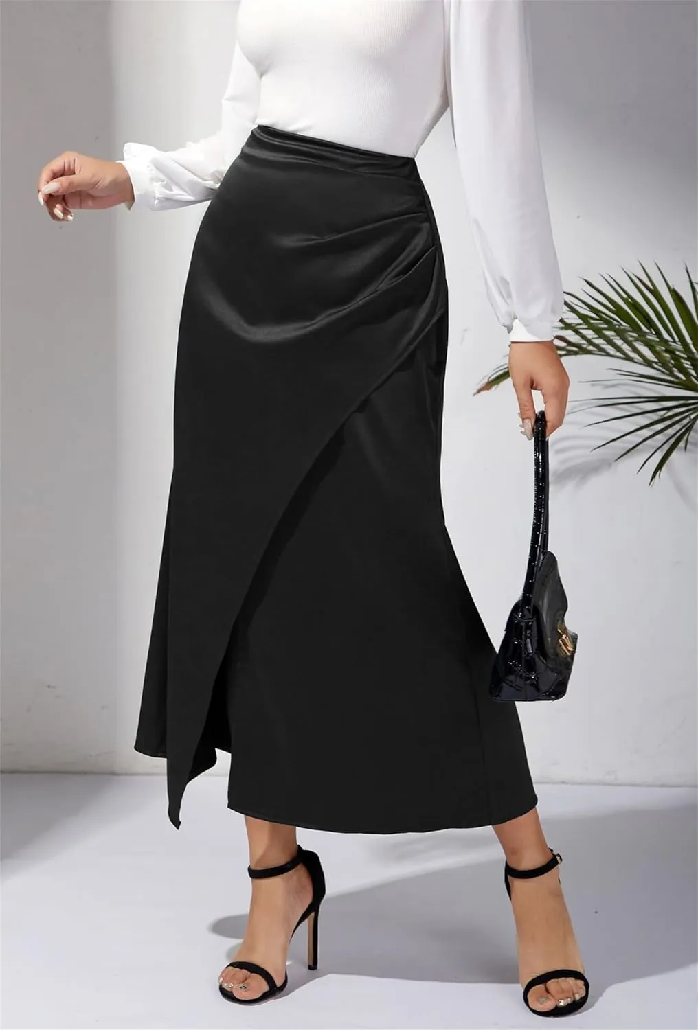 Women Long Sleeve Color Block Sweater Dress Trendy Elegant Crewneck Open Front Button Down Knit Work Business Mini Dress