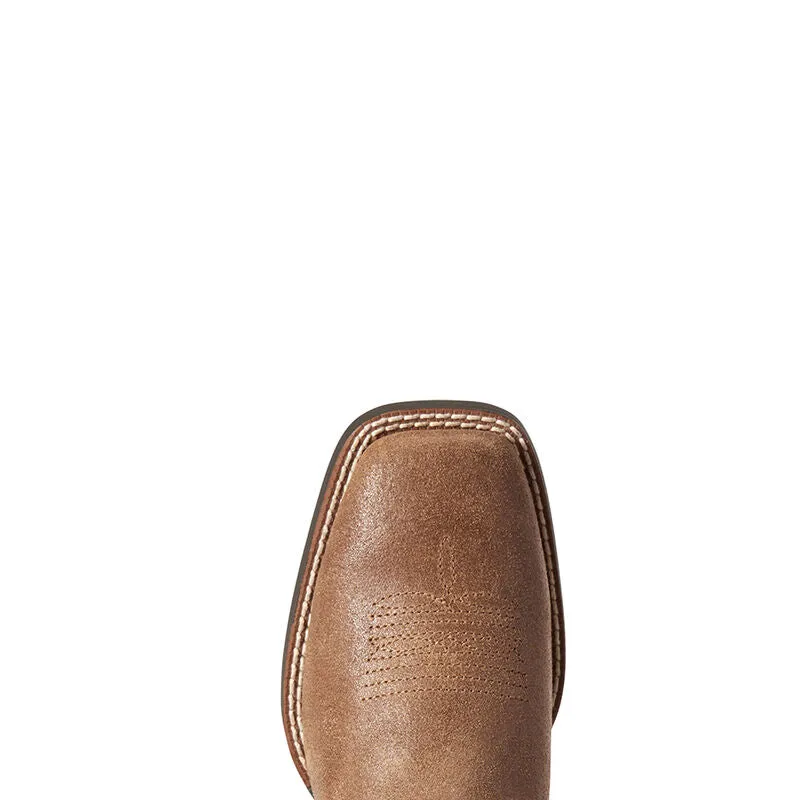 Youth Stars and Stripes Western Boot-AUTHENTIC BROWN