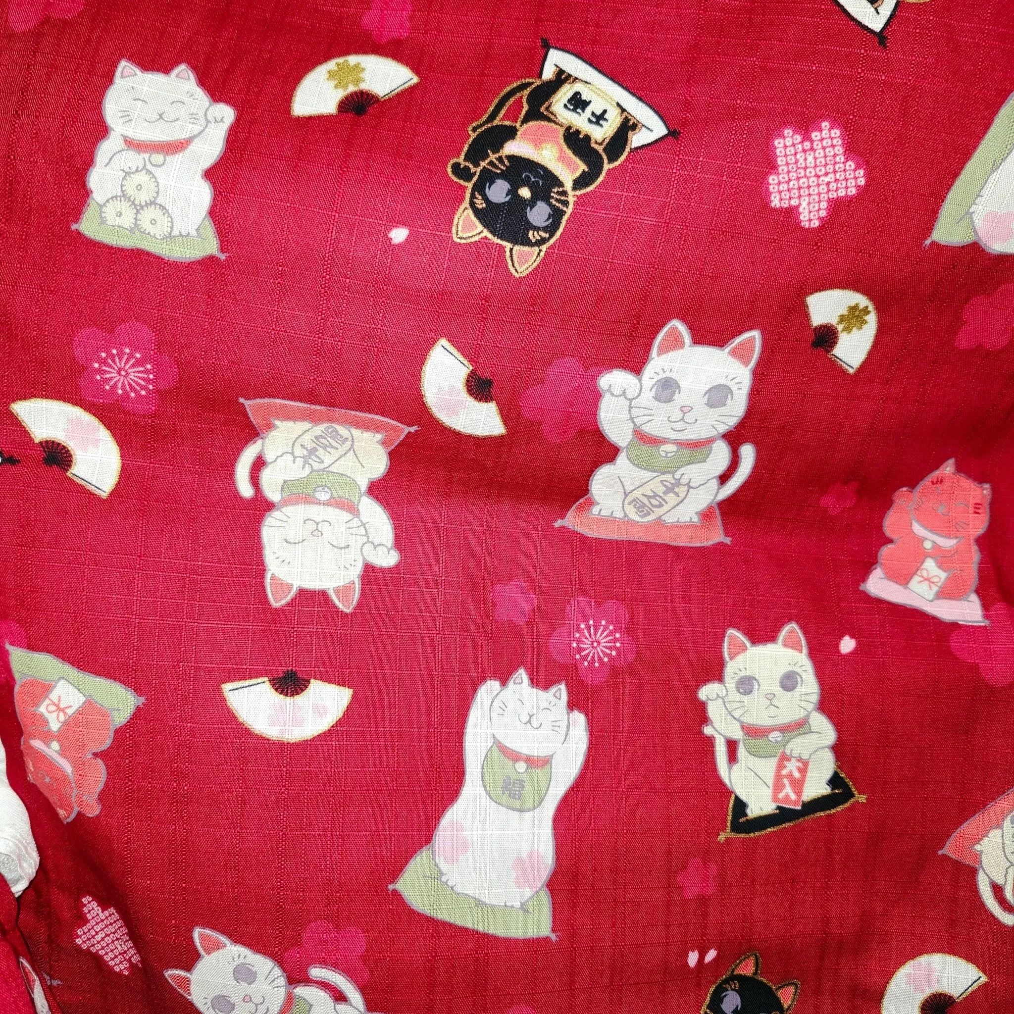 Yukata Girls - Red Maneki neko