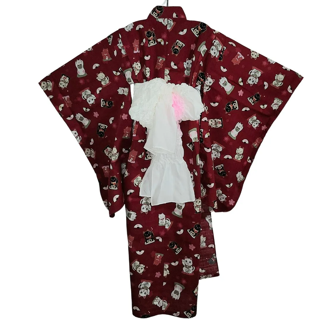 Yukata Girls - Red Maneki neko